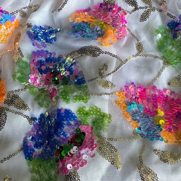 Sequins Multicolor Halter Sundress for Cocktail - Picture 4 of 5